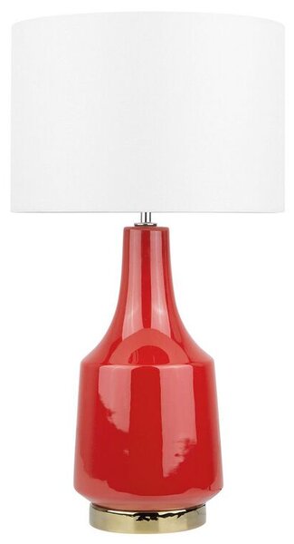 Piros kerámia asztali lámpa 60 cm TRIVERSA