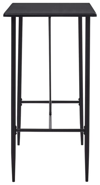 Fekete MDF bárasztal 120 x 60 x 110 cm