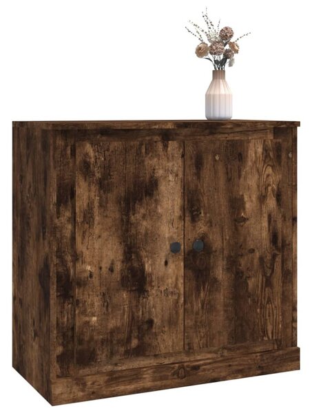 Sonoma tölgy színű szerelt fa tálalószekrény 70x35,5x67,5 cm