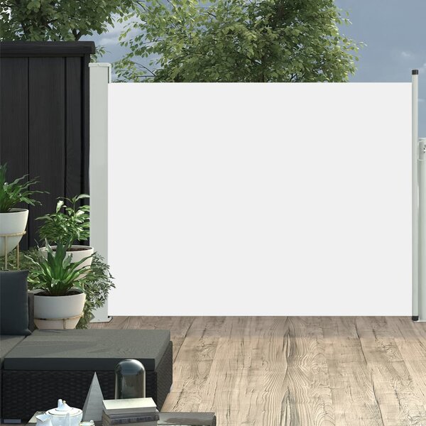 VidaXL krémszínű behúzható oldalsó teraszi napellenző 170 x 500 cm