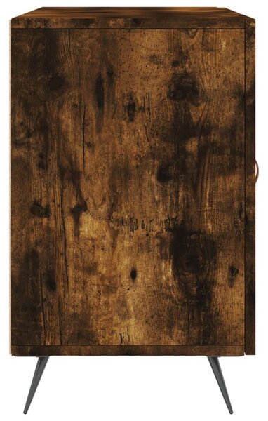 Füstös tölgy színű szerelt fa tálalószekrény 100 x 36 x 90 cm