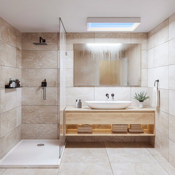 Mennyezeti lámpa Philips, SKYLIGHT, dimmable, Fehér, Nappali, Műanyag, Modern