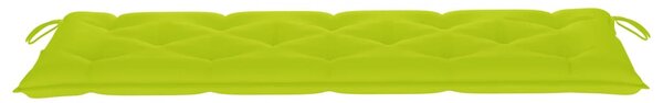 Tömör tíkfa rakásolható kerti pad párnával 159 cm