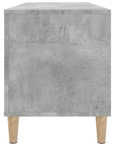 Betonszürke szerelt fa hanglemezszekrény 100 x 38 x 48 cm