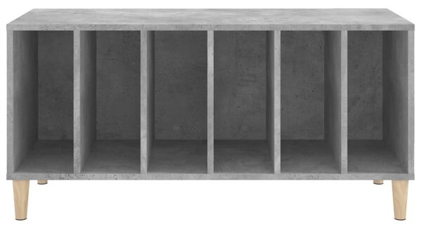 Betonszürke szerelt fa hanglemezszekrény 100 x 38 x 48 cm
