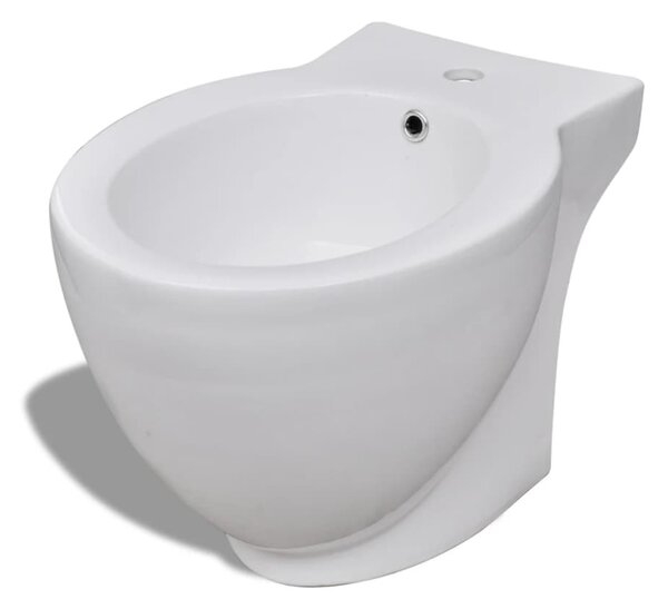 Fehér kerámia WC és bidé szett