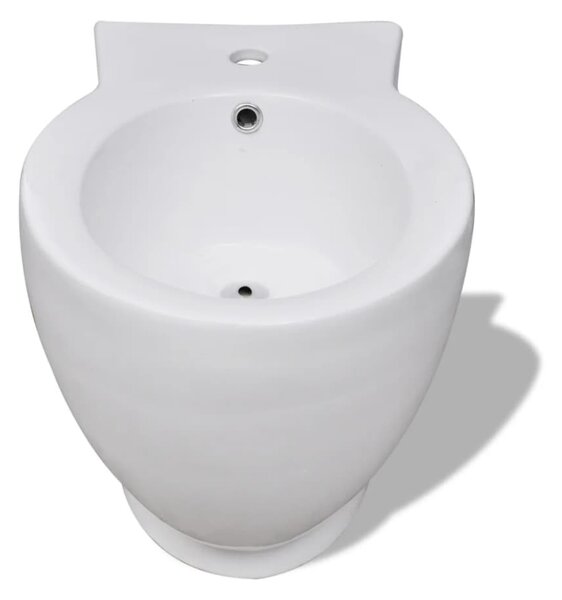 Fehér kerámia WC és bidé szett
