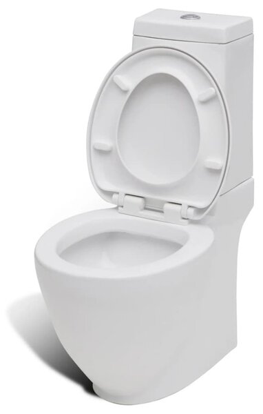 Fehér kerámia WC és bidé szett
