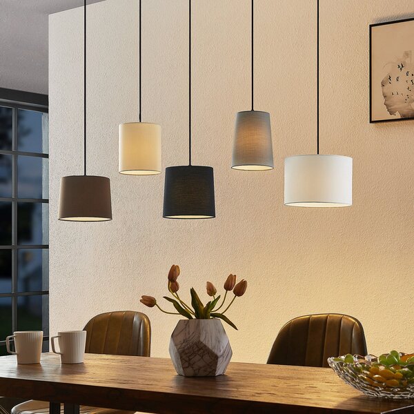 Függőlámpa Lindby, Amilia, dimmable, Fa, Nappali, Fa, Modern