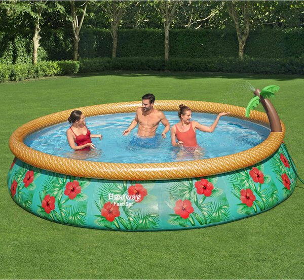 Bestway Fast Set Paradise Palms felfújható medenceszett 457 x 84 cm