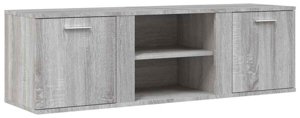 Szürke sonoma szerelt fa TV-szekrény 120 x 34 x 37 cm
