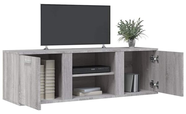 Szürke sonoma szerelt fa TV-szekrény 120 x 34 x 37 cm