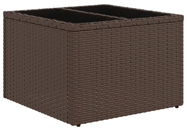 5 részes barna polyrattan kerti ülőgarnitúra párnával