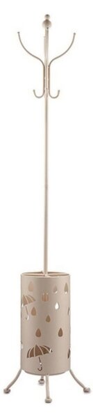 Gift Decor Kabáttartó Esernyőtartó Fém Krémszínű (44 x 185 x 44 cm)