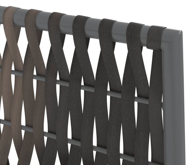 2 db barna polyrattan kerti szék párnával 54 x 61 x 83 cm