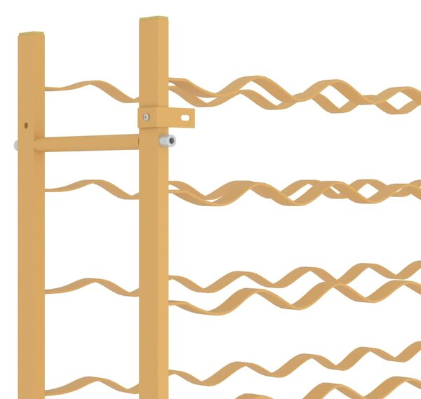 Arany fém bortartó állvány 72 palackhoz