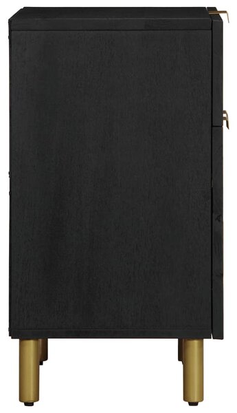 VidaXL fekete szerelt fa éjjeliszekrény 50 x 33 x 60 cm