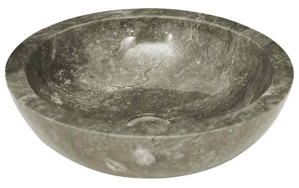 Szürke márvány mosdókagyló Ø40 x 12 cm