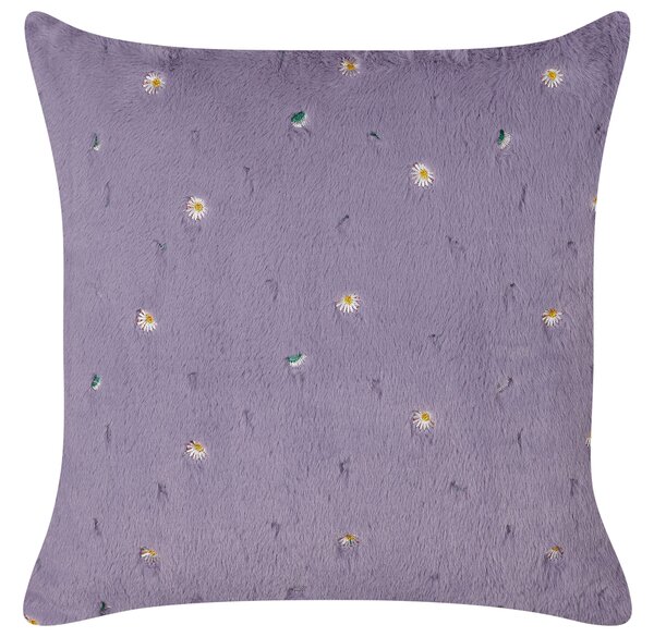2 db díszpárna LAVATERA 45 x 45 cm Lila Virágmintás