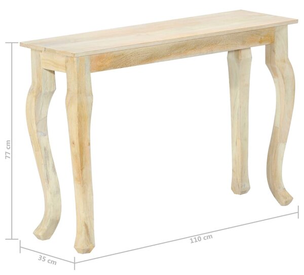 Tömör mangófa konzolasztal 110 x 35 x 77 cm