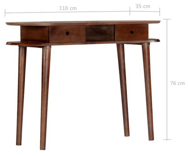 Tömör akácfa konzolasztal 110 x 35 x 76 cm
