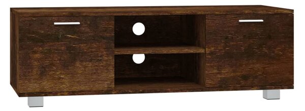 Füstös tölgy színű szerelt fa TV-szekrény 120 x 40,5 x 35 cm