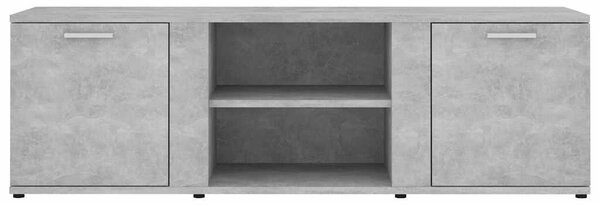 Betonszürke szerelt fa TV-szekrény 120 x 34 x 37 cm