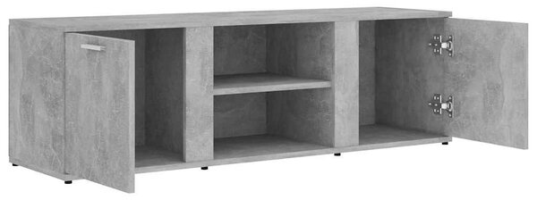 Betonszürke szerelt fa TV-szekrény 120 x 34 x 37 cm