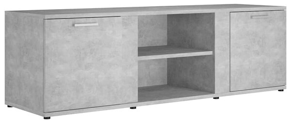 Betonszürke szerelt fa TV-szekrény 120 x 34 x 37 cm