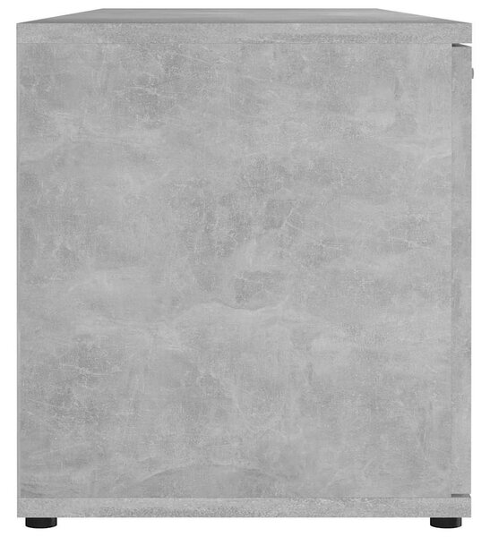 Betonszürke szerelt fa TV-szekrény 120 x 34 x 37 cm
