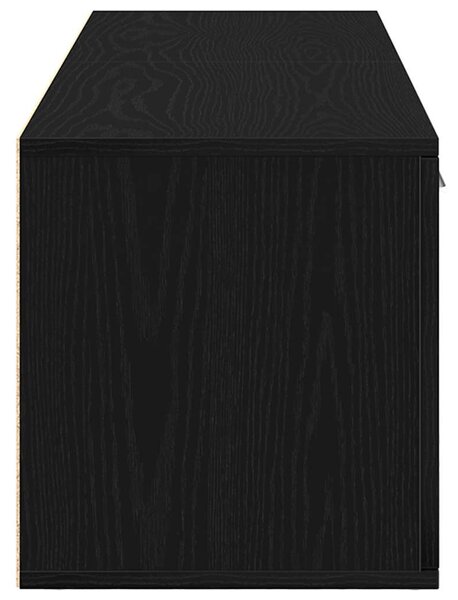 Fekete tölgyfa TV-szekrény 120 x 34 x 37 cm