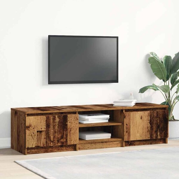 Régi fa TV-szekrény 140 x 40 x 36 cm rétegelt fa