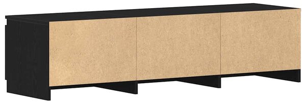 Fekete tölgyfa TV-szekrény 140 x 40 x 36 cm