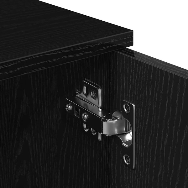 Fekete tölgyfa TV-szekrény 120 x 34 x 37 cm