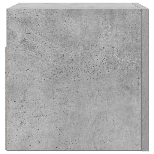 Betonszürke falra szerelhető TV-szekrény 30,5 x 30 x 30 cm