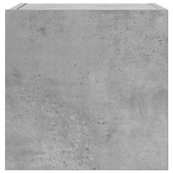 Betonszürke falra szerelhető TV-szekrény 30,5 x 30 x 30 cm