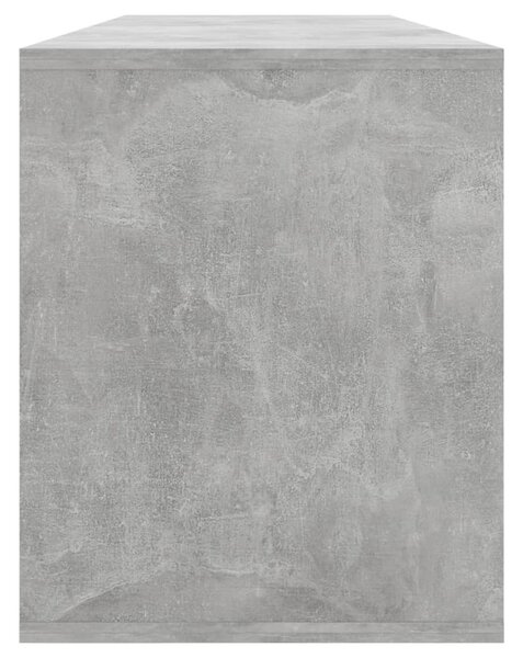 Betonszürke szerelt fa TV-szekrény 130x35x50 cm