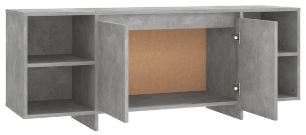 Betonszürke szerelt fa TV-szekrény 130x35x50 cm
