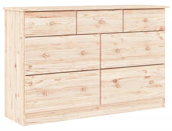ALTA tömör fenyőfa komód 112x35x73 cm