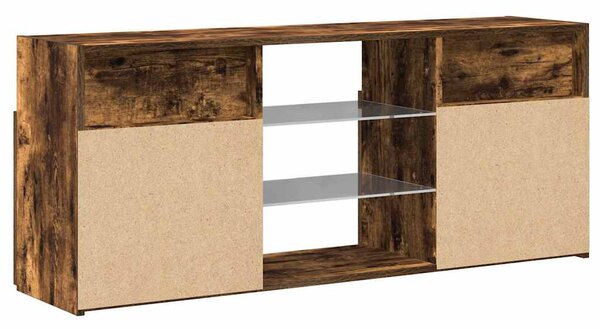 Füstös tölgy színű LED-es TV-szekrény 120 x 30 x 50 cm