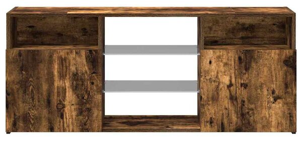 Füstös tölgy színű LED-es TV-szekrény 120 x 30 x 50 cm