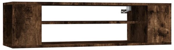 Füstös tölgy színű szerelt fa függő TV-szekrény 100x30x26,5 cm