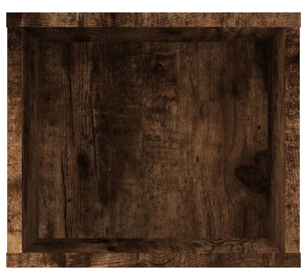 Füstös tölgy színű szerelt fa függő TV-szekrény 100x30x26,5 cm