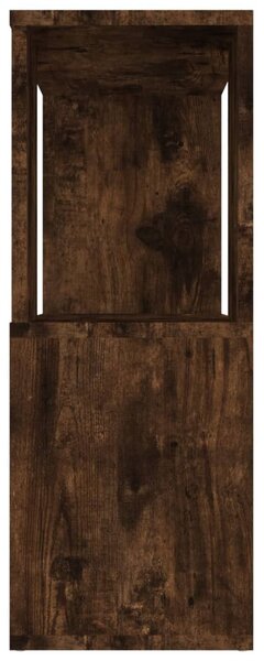 Füstös tölgy színű térelválasztó könyvszekrény 80 x 24 x 63 cm