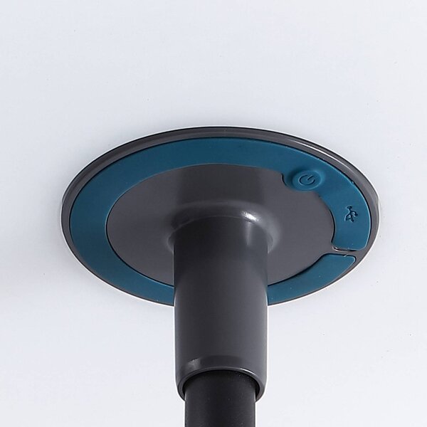 Lindby LED-es szolár állólámpa Samine, fekete, fém, fényerőszabályozható, dimmelhető, Fekete, fém, Modern