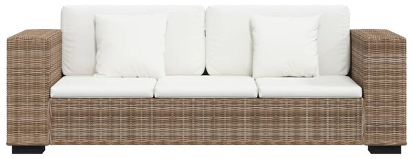 8 darabos háromszemélyes valódi rattan kanapé szett