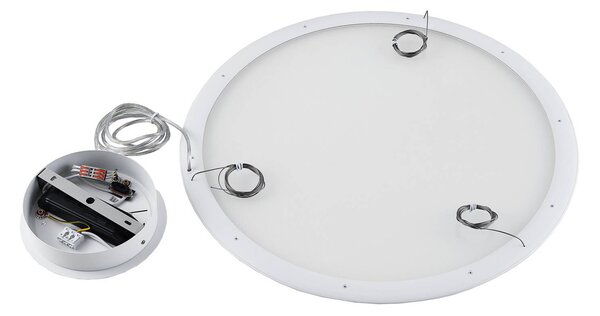 Deko-Light LED panel, fehér, Ø 63 cm, fém, CCT, dimmelhető, 50 W, dimmelhető, Fehér / opál, Dolgozószoba / Iroda, Alumínium, Modern