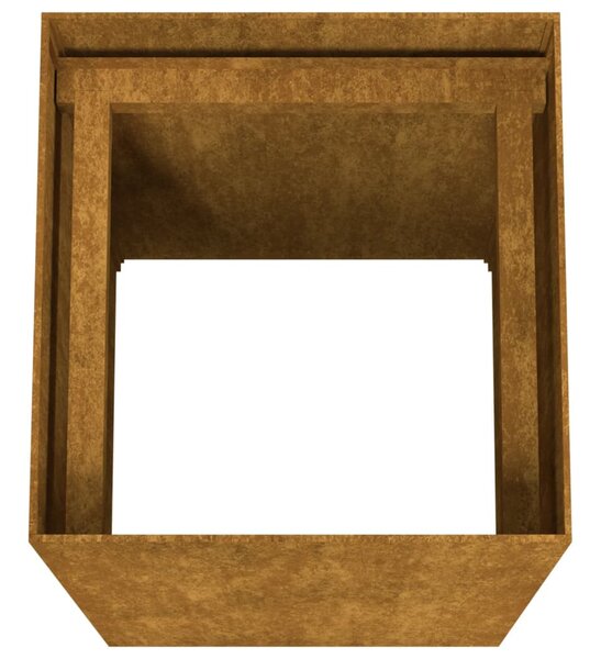 Corten acél növénytartó 40x40x80 cm