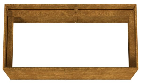 Corten acél növénytartó 80 x 40 x 40 cm