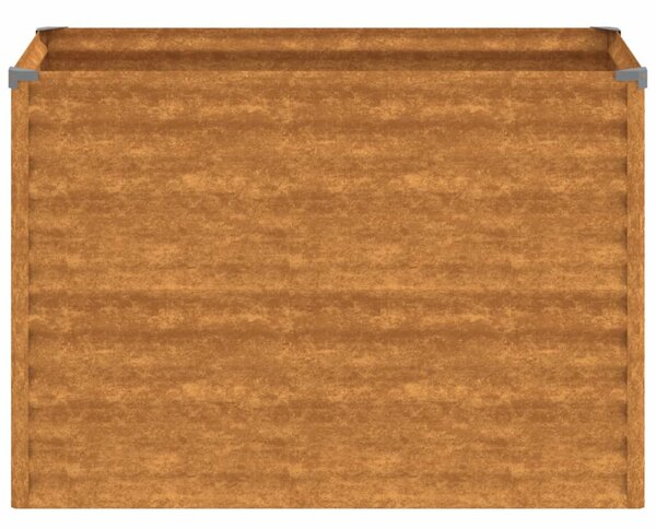 Corten acél kerti magaságyás 100 x 50 x 69 cm